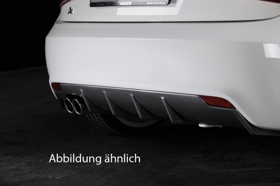 Rieger Achterbumper Diffusor Audi A1 8X 2010- Carbon