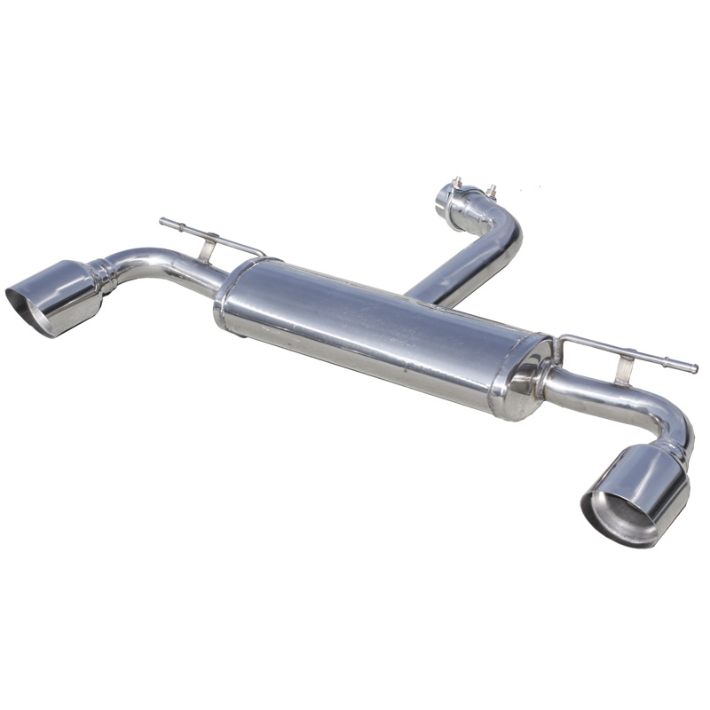 100% Inox Double Sport Exhaust  Volkswagen Golf VII GTI Clubsport 2.0 TSI 265hp-290hp-310hp 2016- 1x102mm Racing