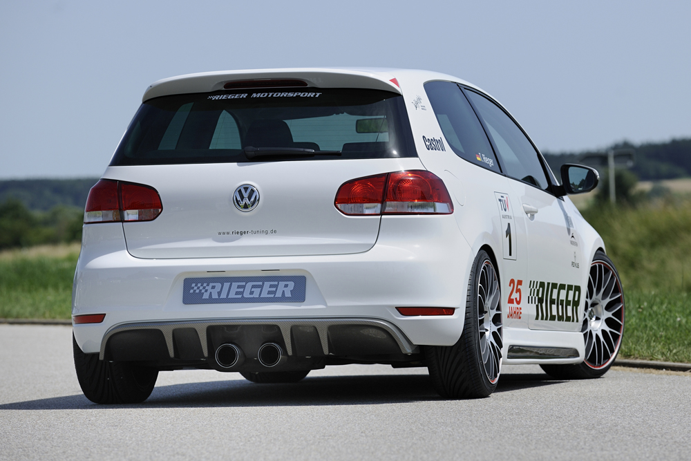 Diffuser Volkswagen Golf 6 GTI GTD Rieger Carbon Look