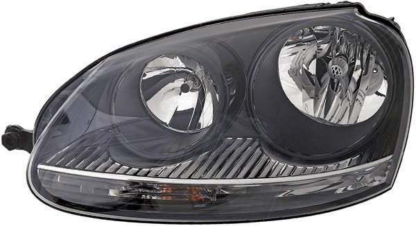 Koplamp rechts GOLF V 04-08 "GTI" ZWART