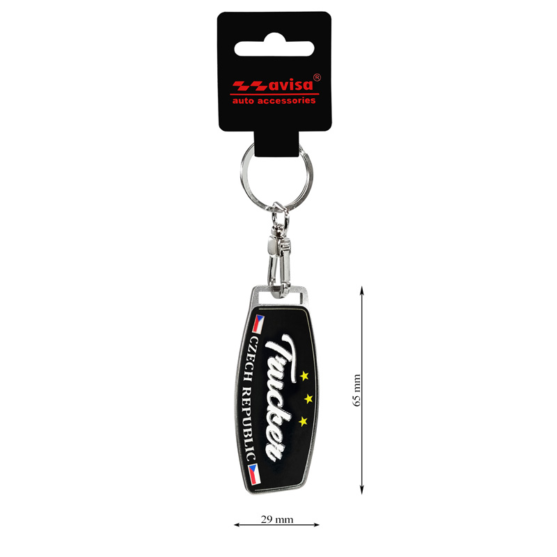 RVS sleutelhanger - Trucker/Czech Republic