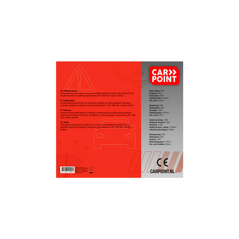 Carpoint Polijstmachine 230V 120W