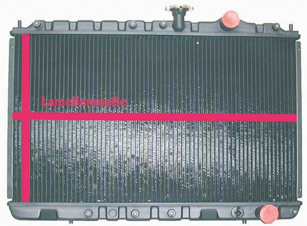 Radiator FIESTA 89-95 500x304 MOT.BL091113 1.0/1.1/1.3