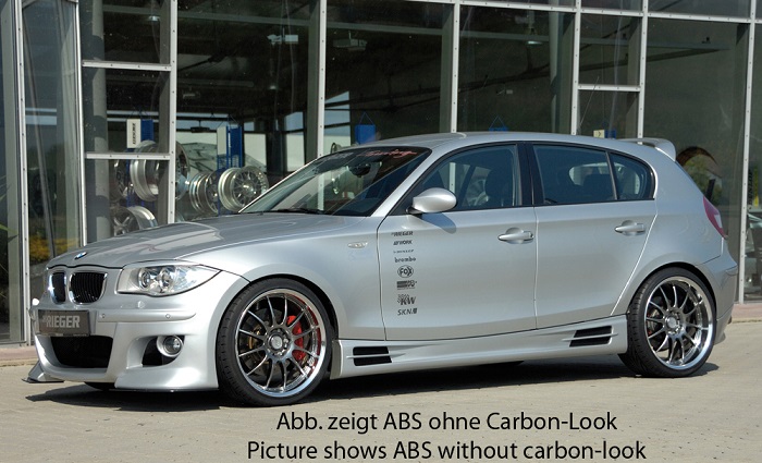 Sideskirts BMW E87 ABS Carbon-look Rieger