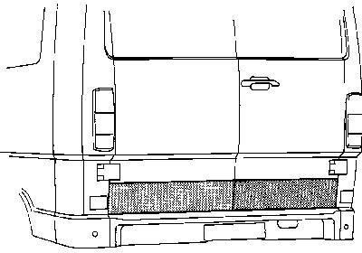 deurplaat achterdeur, links = rechts Fiat Ducato, 1982-1994