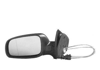 spiegel, bol glas, van binnenuit verstelb, in primer, 12cm, rech