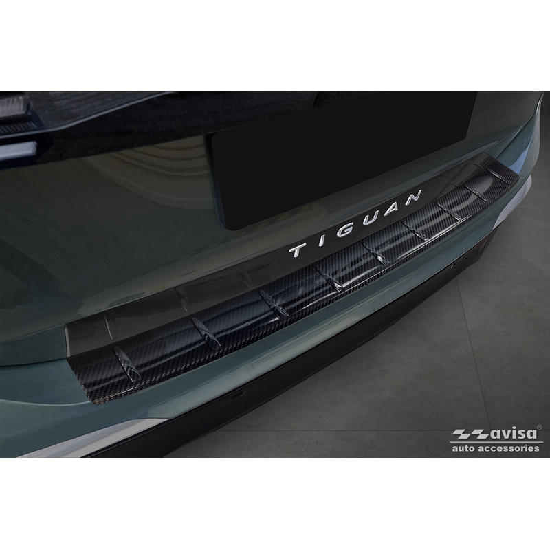 Echt 3D Carbon Achterbumperprotector  Volkswagen Tiguan III (CT1) 2024- 'Ribs'