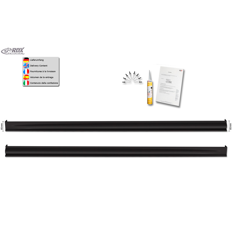 Side skirts  Opel Astra L Hatchback 2021- 'Edition' (ABS)