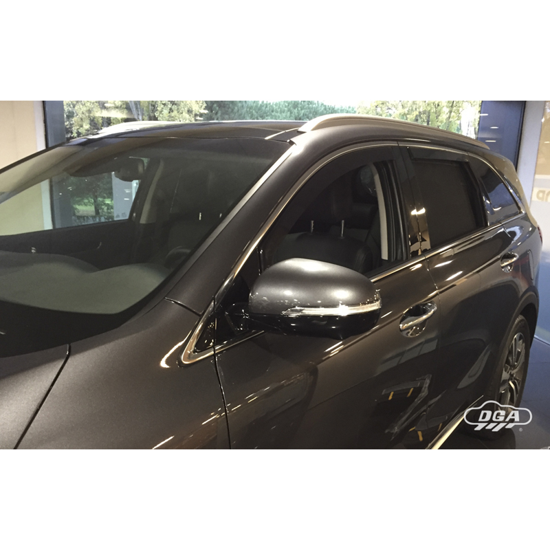 DGA Wind Deflectors Set  Kia Sorento III (UM) 2014-2020 (4-pieces)