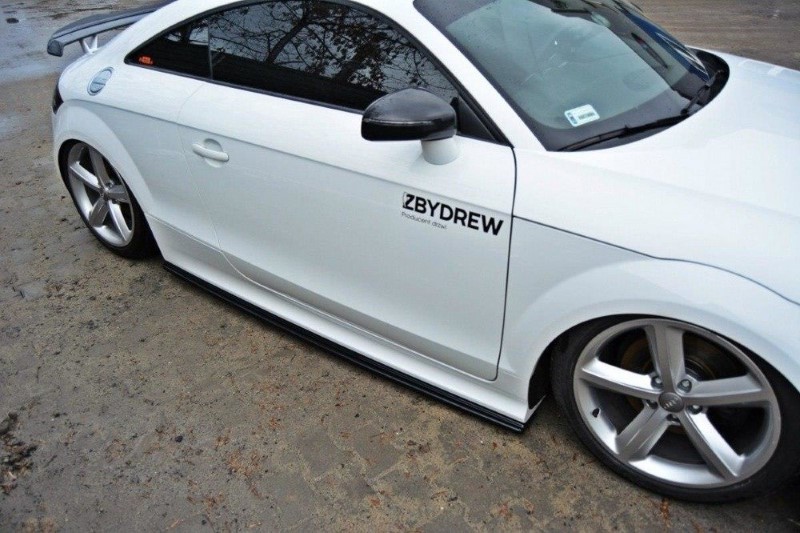 Zij Skirts Diffuser Audi TT RS 8J Glanzend Zwart