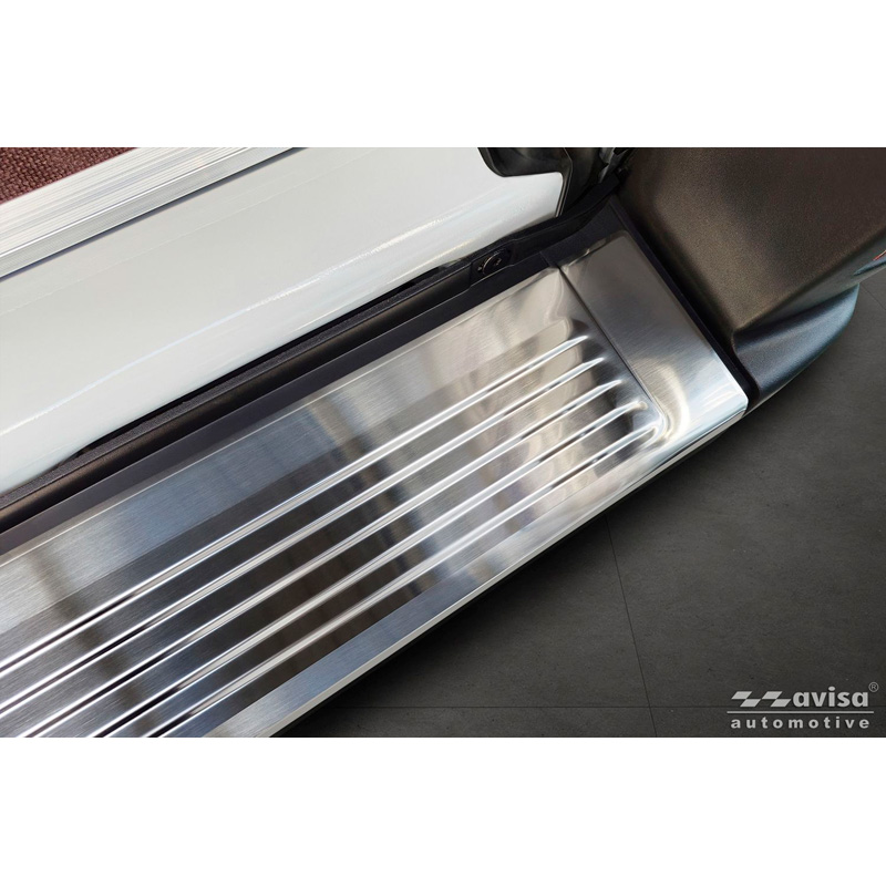 Avisa Stainless Steel Rear bumper protector  Fiat Ducato III Facelift 2023- / Opel Movano III Facelift 2023- / Toyota Proace Max 2024- 'Ribs' (2 pieces)