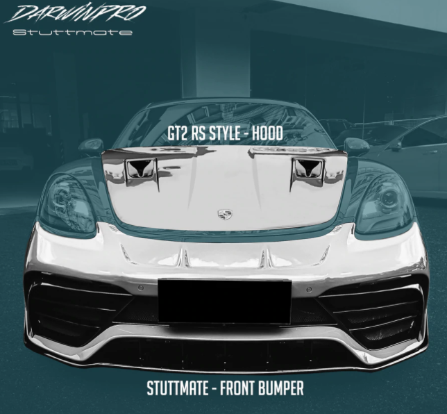 Porsche 718 Cayman/Boxster BKSS Style Deels Carbon Fiber Body Kit 2017-2020