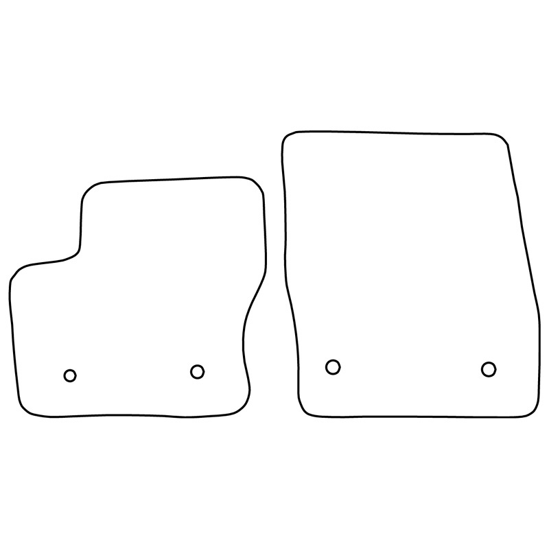 Set velour car mats  Ford Transit Connect 2016- (Front only)