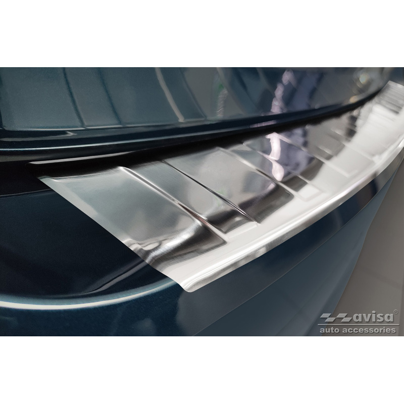 Stainless Steel Rear bumper protector  Skoda Octavia IV Liftback 2020-2024 & FL 2024- 'Ribs'