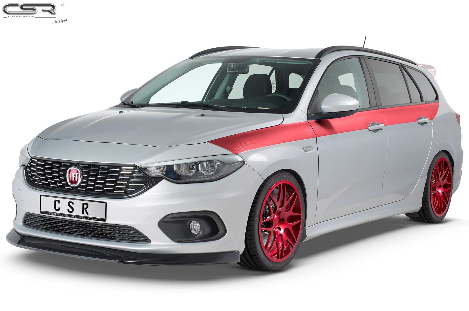 Koplampspoiler Fiat Tipo (Typ 356) CSR Glans Zwart