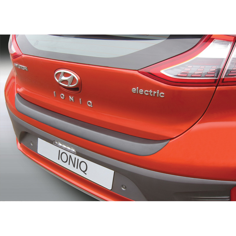 ABS Rear bumper protector  Hyundai Ioniq Hybrid 10/2016- Black