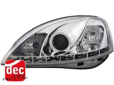 Headlights Opel Corsa C 01-06 Devil Eyes Dlite LED Chrome