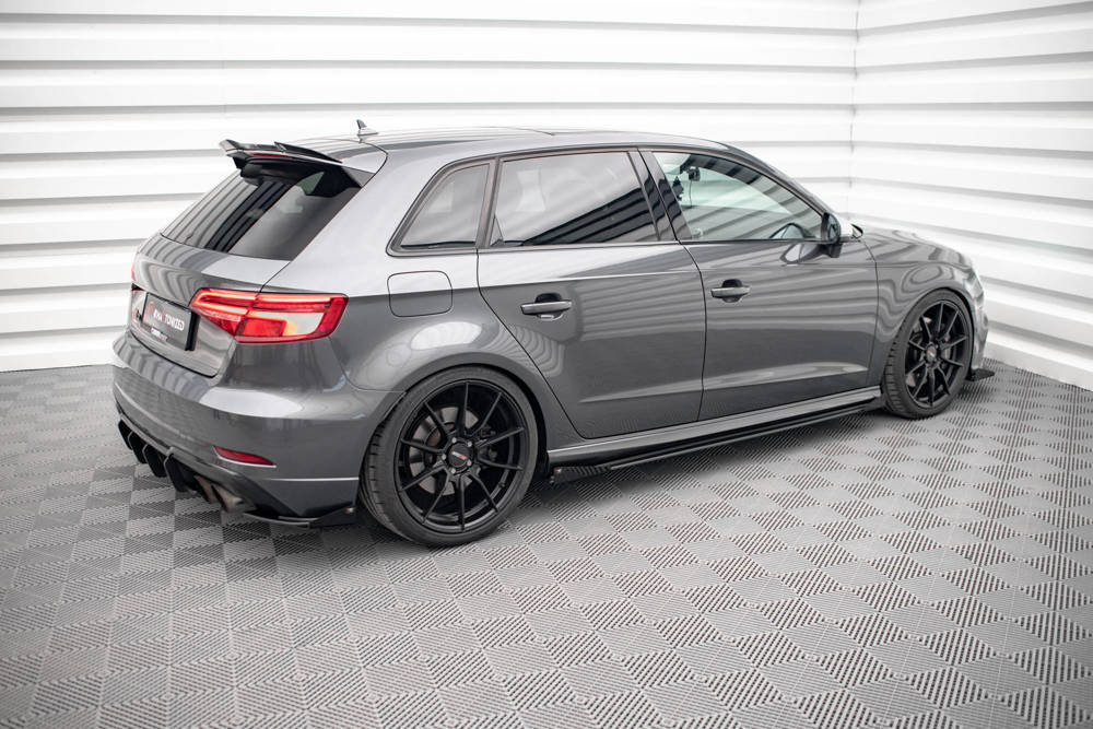Zijskirts met Canards Street Pro Audi S3 Sportback 8V FL Maxton