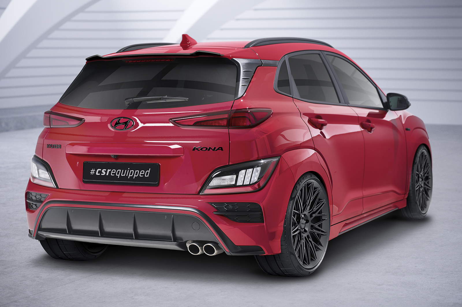 Spoiler Hyundai Kona CSR Glans Zwart