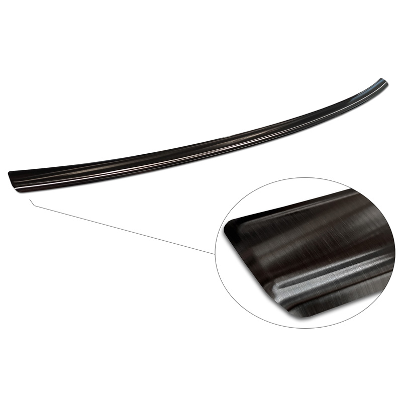 Black Stainless Steel Rear bumper protector  Audi Q2 Facelift 2020-