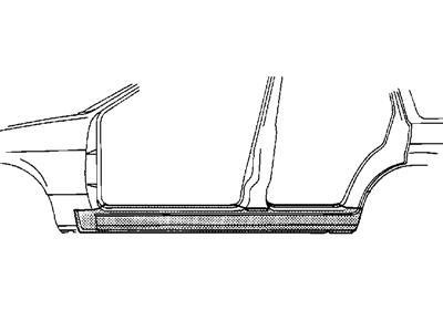 dorpel, links Ford Mondeo, 2000-2007