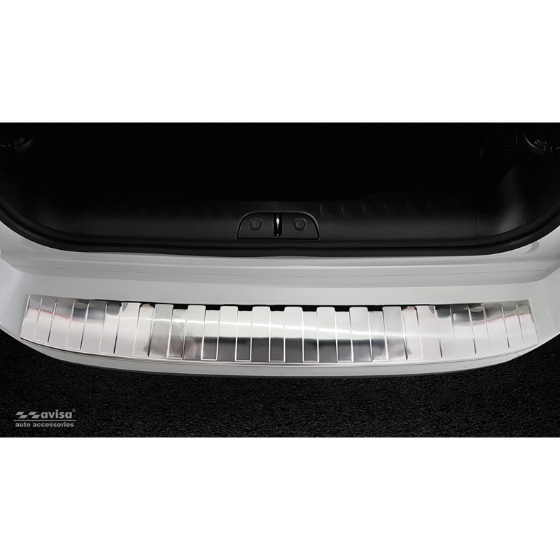 Stainless Steel Rear bumper protector  Fiat 500L Facelift 2017- 'Ribs'
