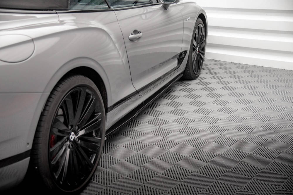 Zijskirts Bentley Continental GT Mk3 Maxton Glans Zwart