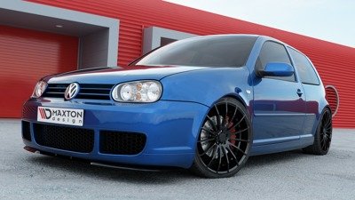 Voorbumperlip VW Golf 4 R32 Cupra-look Glans Zwart