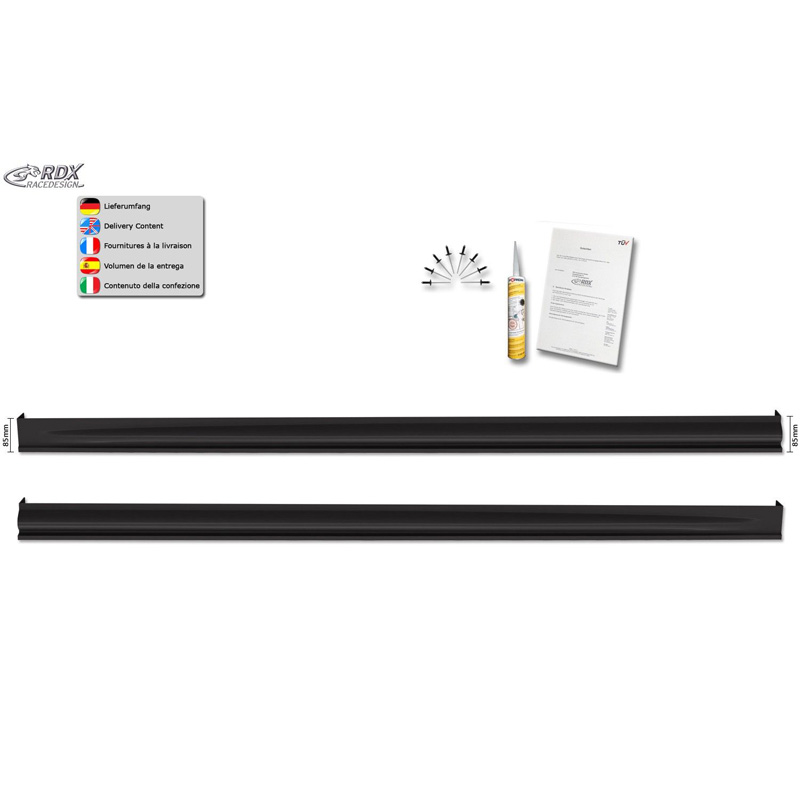 Side skirts  Peugeot 1007 2005- 'Edition' (ABS)