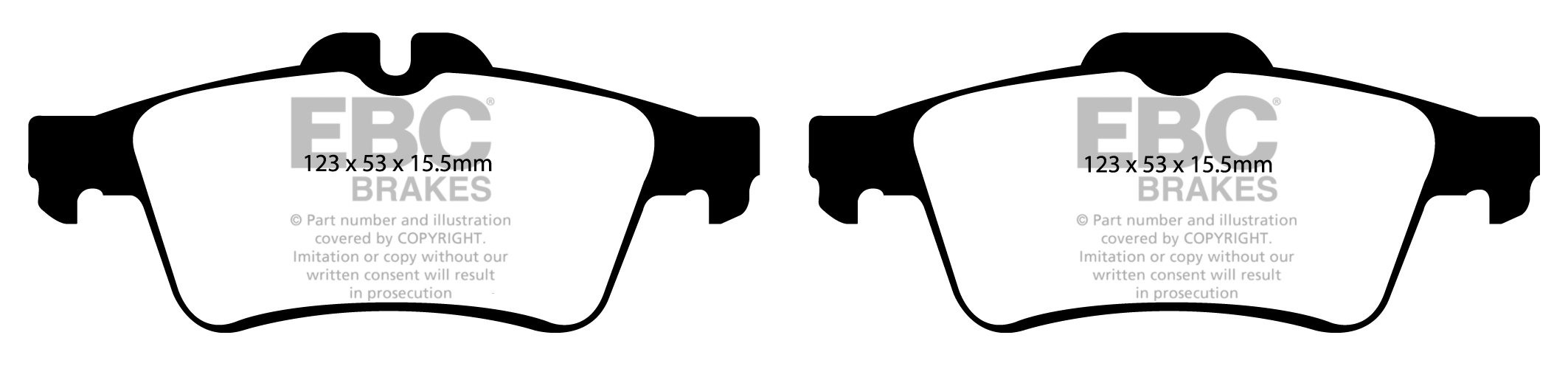 EBC Brakes CITROEN C5 1.6 Turbo (Elec H/B) 2009-.. Remblokken ac