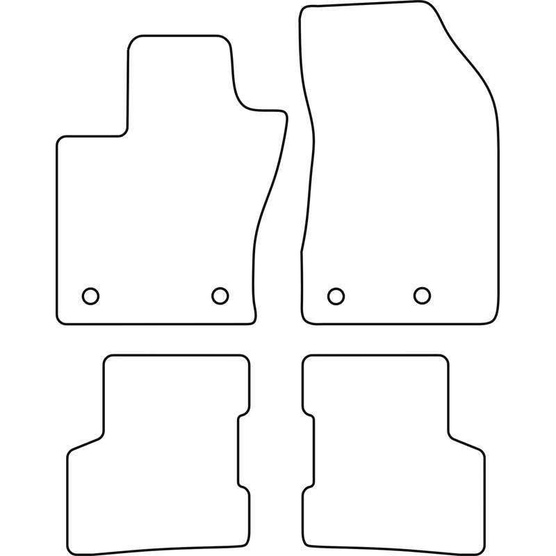 Set velour car mats  Jeep Renegade 2014-