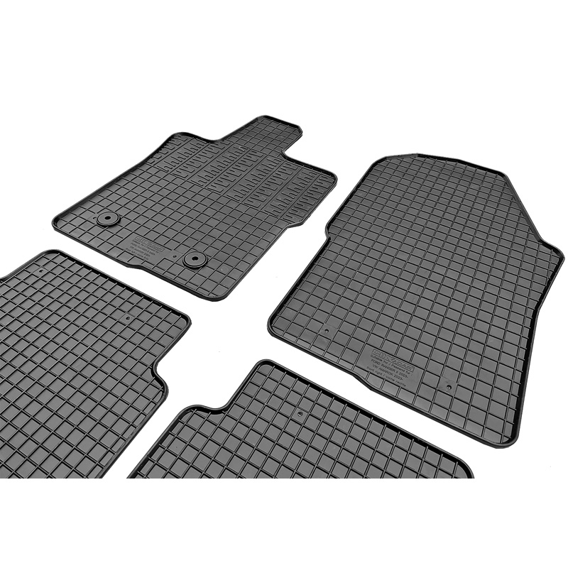 Rubber car mats set  Volkswagen Amarok 2022- & Ford Ranger II 2022- (4-pieces + fixing system)