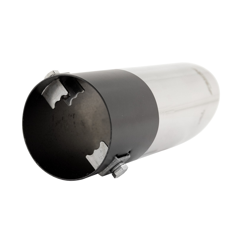 Simoni Racing Uitlaatsierstuk Rond/Schuin RVS - Ø60xL175mm - Montage ->60mm