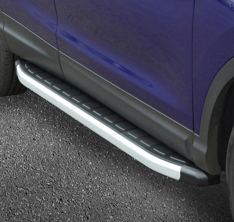 Treeplanken voor Dodge Nitro 06-12 aluminium zwart