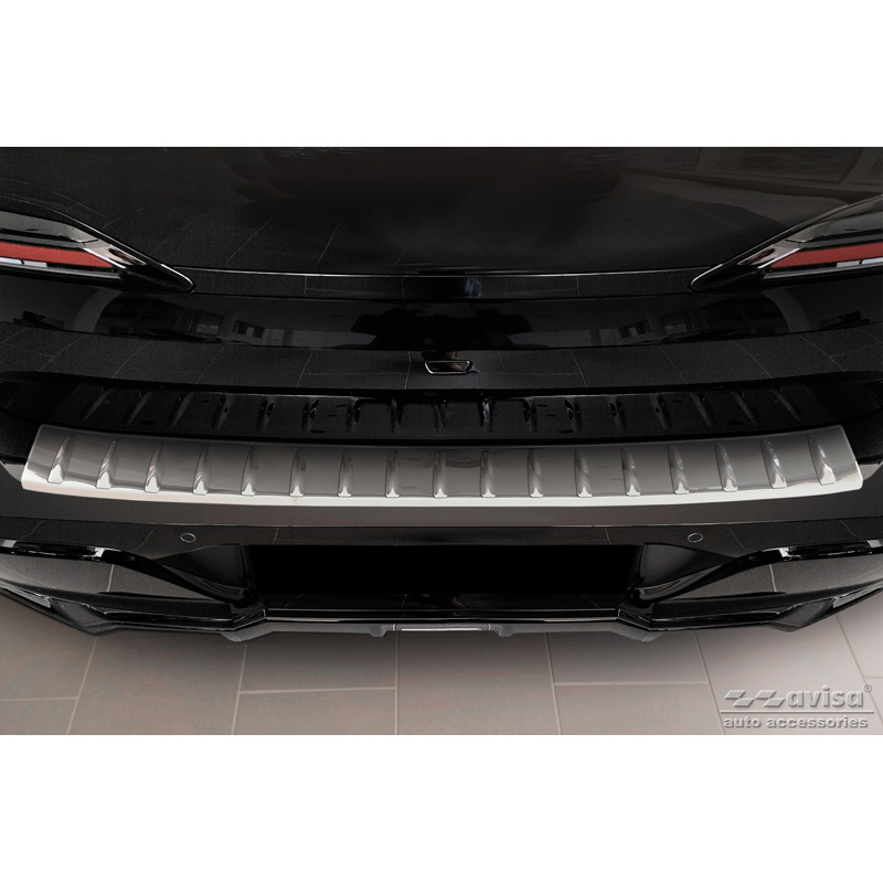 Stainless Steel Rear bumper protector  BMW 7-Series (G70) 2023- with M-Pakage 'Ribs'