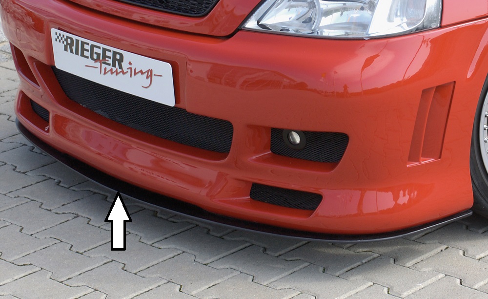 Spoilerzwaard rechte version front Frontbumper Opel Astra G Coup