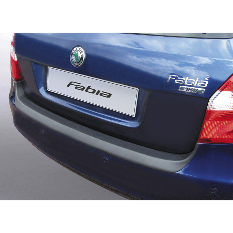 ABS Rear bumper protector  Skoda Fabia II Kombi 2007-2010 Black