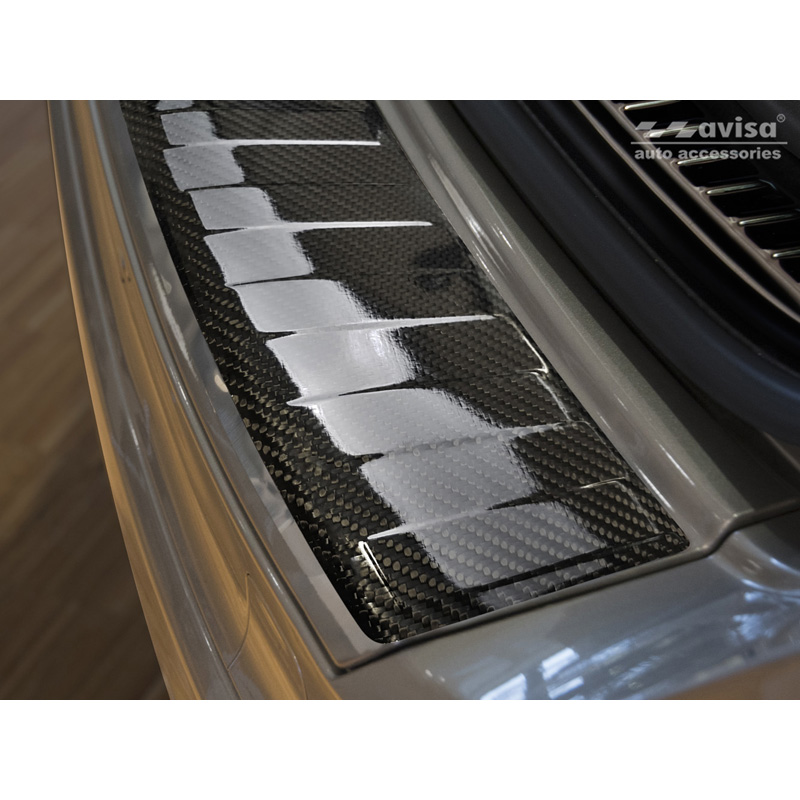 Echt 3D Carbon Achterbumperprotector  Volvo XC60 Facelift 2013-2016
