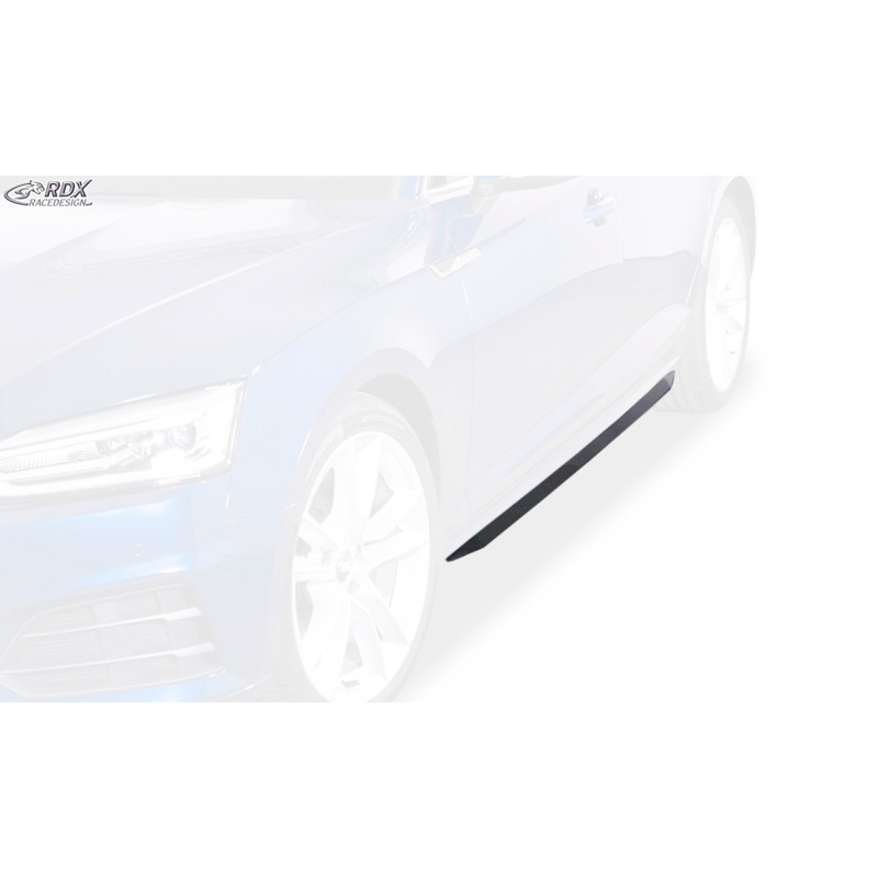 Side skirts 'Slim'  Audi A5 (F5) Coupe/Cabrio/Sportback 2016- (ABS glossy black)