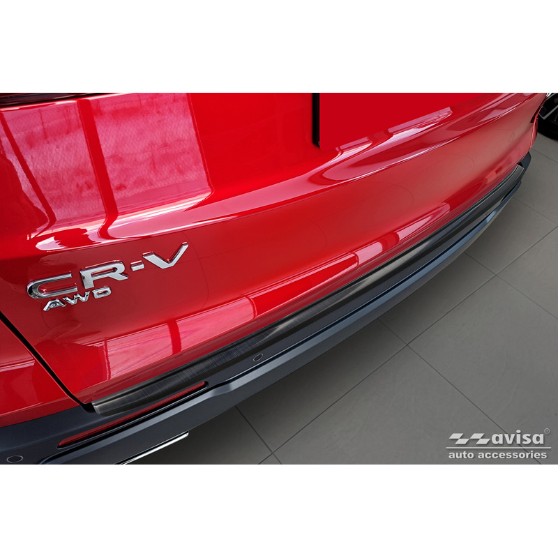 Black Stainless Steel Rear bumper protector  Honda CR-V VI 2023-