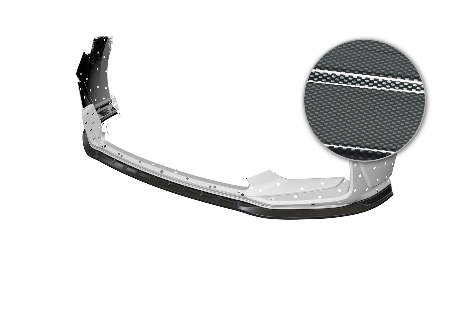 Voorspoiler Hyundai I30 CSR Carbon Look