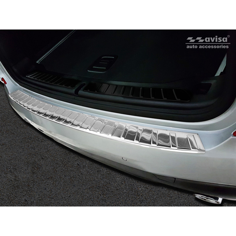 Stainless Steel Rear bumper protector  BMW X3 (G01) 2017-2021 & FL 2021-2024 with M-Package incl. M Competition 2019-2021 'Ribs'