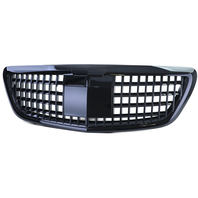 Grill Mercedes W222 Vertical Design Zwart Nightvision