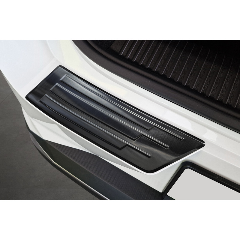 Avisa Black Stainless Steel Rear bumper protector  Renault Scenic E-Tech 2024- 'Ribs'