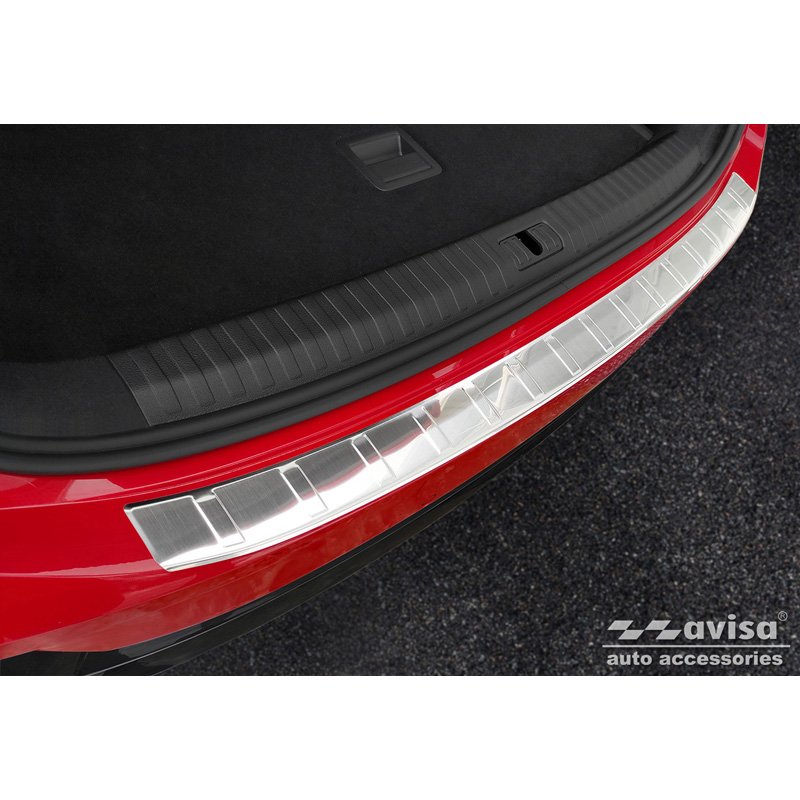 Stainless Steel Rear bumper protector  Audi Q3 II Sportback 2019- incl. RS 'Ribs'