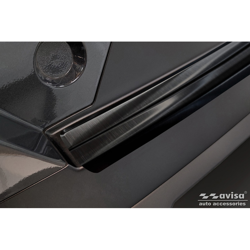 Black Stainless Steel Rear bumper protector  Hyundai Kona II (SX2) excl. N-Line 2023-
