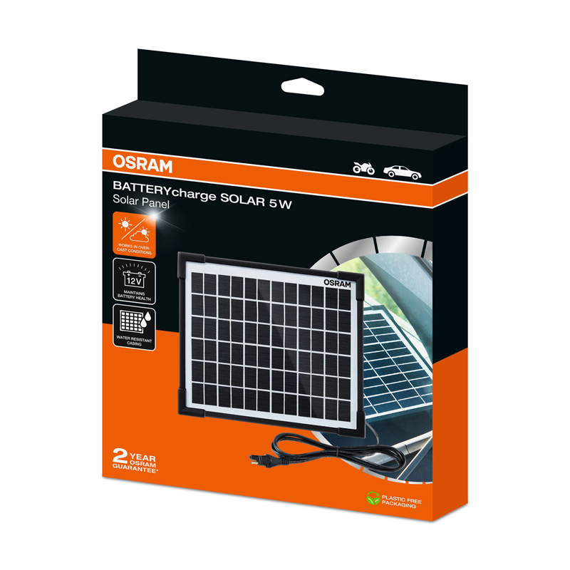 Osram BATTERYcharge Solar 5W - Solar battery maintainer