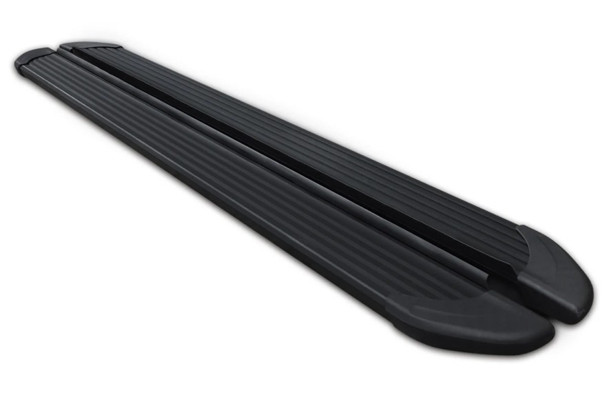 Treeplanken voor Mercedes M-Klasse W163 98-05 aluminium zwart