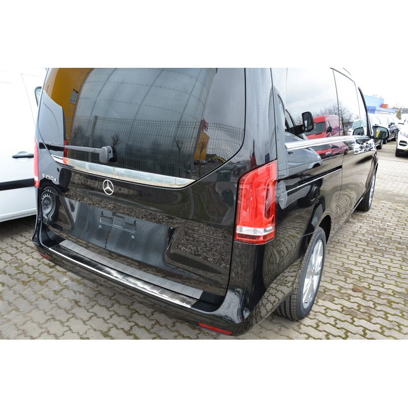 RVS Achterbumperprotector  Mercedes Vito & V-Klasse 2014-2019 & Facelift 2019- 'Ribs'
