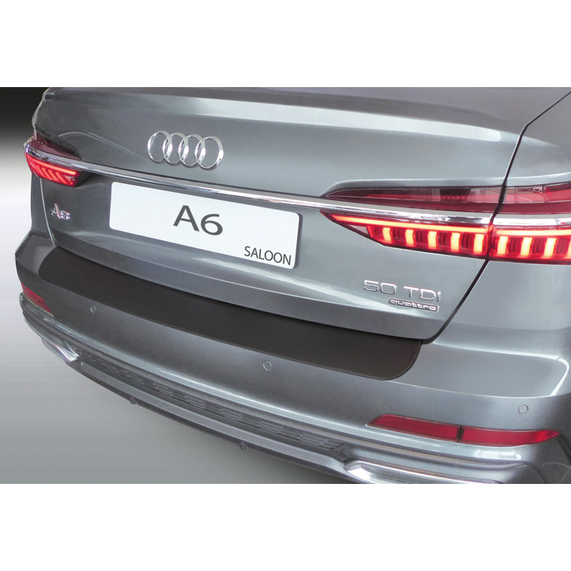ABS Rear bumper protector  Audi A6 (C8) Sedan 06/2018- Black